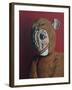 Red Monkey with Scars, 2006,-Peter Jones-Framed Giclee Print