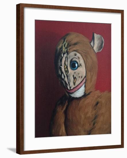 Red Monkey with Scars, 2006,-Peter Jones-Framed Giclee Print