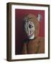 Red Monkey with Scars, 2006,-Peter Jones-Framed Giclee Print