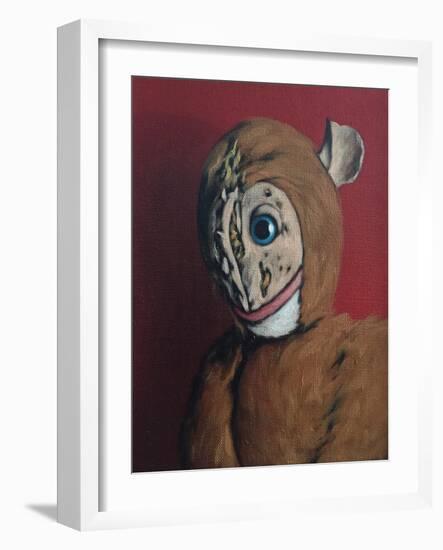 Red Monkey with Scars, 2006,-Peter Jones-Framed Giclee Print