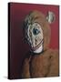 Red Monkey with Scars, 2006,-Peter Jones-Stretched Canvas