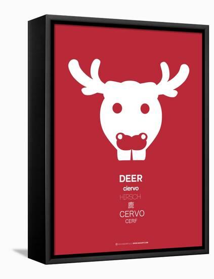 Red Moose Multilingual Poster-NaxArt-Framed Stretched Canvas