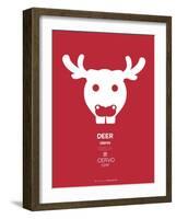 Red Moose Multilingual Poster-NaxArt-Framed Art Print