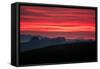 Red Morning Skies, Petaluma Hills, California-null-Framed Stretched Canvas