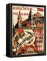 Red Moscow Heart of World Revolution, Poster, 1921-null-Framed Stretched Canvas