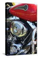 Red Motorcycle-Tammy Putman-Stretched Canvas