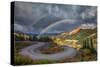 Red Mountain Rainbow-Darren White Photography-Stretched Canvas
