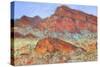 Red Mountain-Margaret Coxall-Stretched Canvas