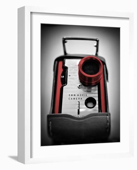 Red Movie Camera with Border-Gail Peck-Framed Photographic Print