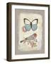 Red Natural Life, Butterfly and Little Bird-Chad Barrett-Framed Art Print