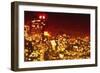 Red Night - In the Style of Oil Painting-Philippe Hugonnard-Framed Giclee Print