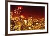 Red Night - In the Style of Oil Painting-Philippe Hugonnard-Framed Giclee Print