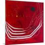 Red night of resonance-Hyunah Kim-Mounted Art Print