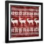 Red Nordic Sweater I-Artique Studio-Framed Art Print