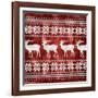 Red Nordic Sweater I-Artique Studio-Framed Art Print