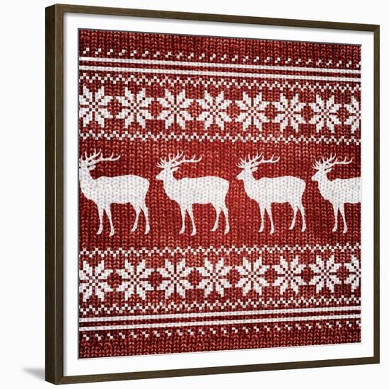 Red Nordic Sweater I-Artique Studio-Framed Premium Giclee Print