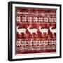 Red Nordic Sweater I-Artique Studio-Framed Art Print