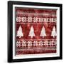 Red Nordic Sweater II-Artique Studio-Framed Art Print