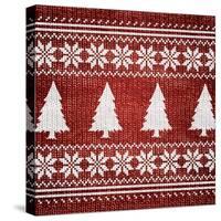 Red Nordic Sweater II-Artique Studio-Stretched Canvas