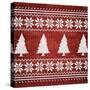 Red Nordic Sweater II-Artique Studio-Stretched Canvas