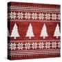 Red Nordic Sweater II-Artique Studio-Stretched Canvas