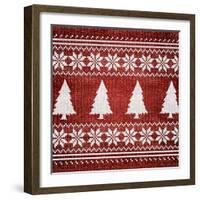 Red Nordic Sweater II-Artique Studio-Framed Art Print