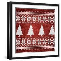 Red Nordic Sweater II-Artique Studio-Framed Art Print