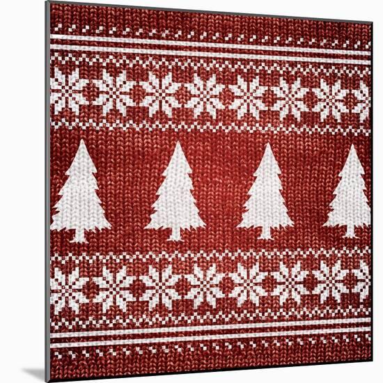 Red Nordic Sweater II-Artique Studio-Mounted Art Print