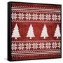 Red Nordic Sweater II-Artique Studio-Framed Stretched Canvas