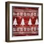 Red Nordic Sweater II-Artique Studio-Framed Art Print