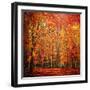 Red November-Philippe Sainte-Laudy-Framed Photographic Print