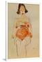 Red Nude, Pregnant, 1910-Egon Schiele-Framed Giclee Print