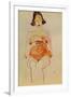 Red Nude, Pregnant, 1910-Egon Schiele-Framed Giclee Print