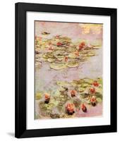 Red Nympheas-Claude Monet-Framed Art Print