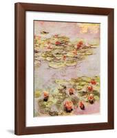 Red Nympheas-Claude Monet-Framed Art Print