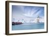 Red On Blue-Michael Blanchette Photography-Framed Photographic Print