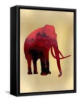 Red on Gold 1-Kimberly Allen-Framed Stretched Canvas