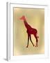 Red on Gold 2-Kimberly Allen-Framed Art Print