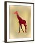 Red on Gold 2-Kimberly Allen-Framed Art Print