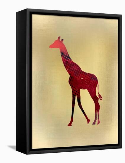 Red on Gold 2-Kimberly Allen-Framed Stretched Canvas