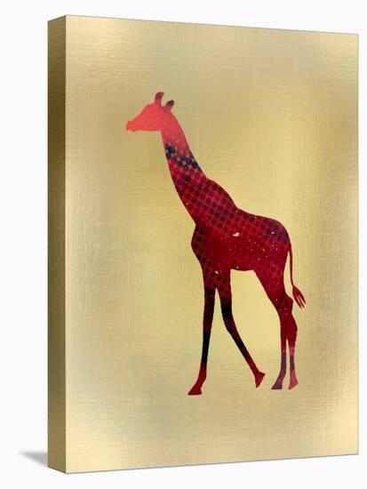 Red on Gold 2-Kimberly Allen-Stretched Canvas