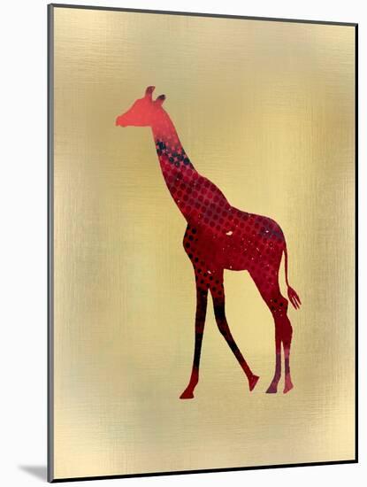 Red on Gold 2-Kimberly Allen-Mounted Art Print