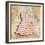 Red on White-Roderick E. Stevens-Framed Giclee Print