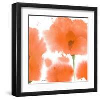 Red Orange Poppies-Sheila Golden-Framed Art Print