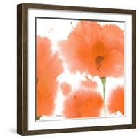 Red Orange Poppies-Sheila Golden-Framed Art Print