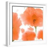 Red Orange Poppies-Sheila Golden-Framed Art Print