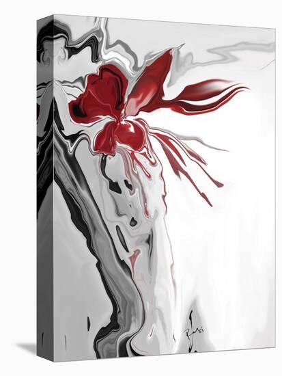 Red Orchid 1-Rabi Khan-Stretched Canvas