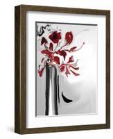 Red Orchid 2-Rabi Khan-Framed Art Print