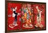 Red Oriental Trio-Haruyo Morita-Framed Art Print