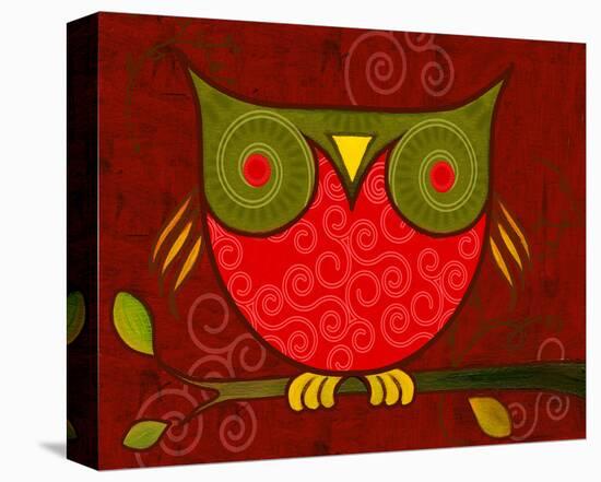 Red Owl-Penny Keenan-Stretched Canvas